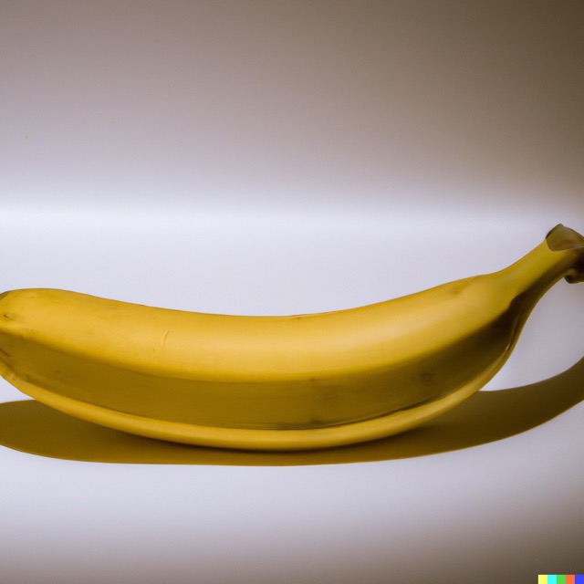 Durch KI generierte Banane