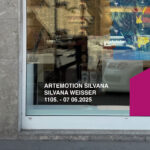 Schaufensterbeschriftung für die Kunstgalerie Teresita Seib gestaltet von der lauterbach kreativbetreuung e.K.